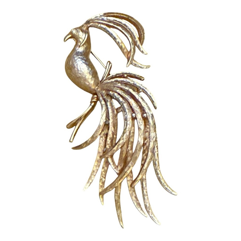 Vintage Bird Peacock Broach Pin